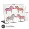 Cat Coq Rainbow Zebras Universal Laptop 16.6in (13.4 x 9.7in) Skin